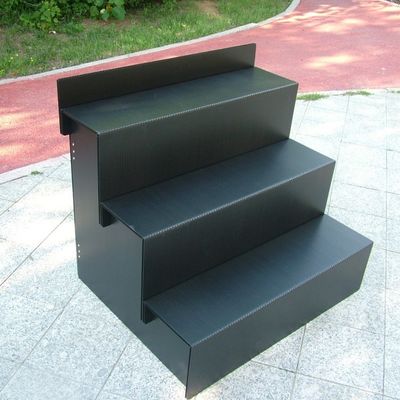 검은 코르프루테 시트 꽃 입지 대전 방지 소매 꽃 전시 랙