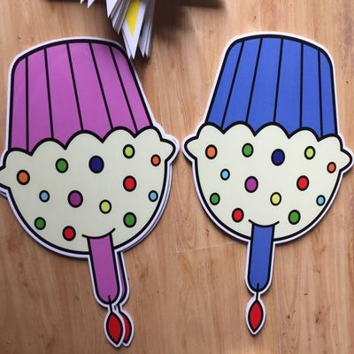재활용할 수 있는 파형 플라스틱 야드 카드 인사 3 밀리미터 코로플라스트 신호