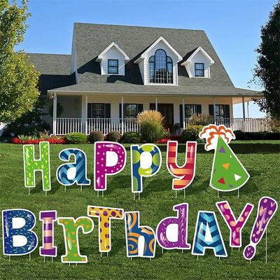 3 밀리미터 4 밀리미터 코로플라스트 야드 서한 파형 플라스틱 생일 축하는 서명합니다