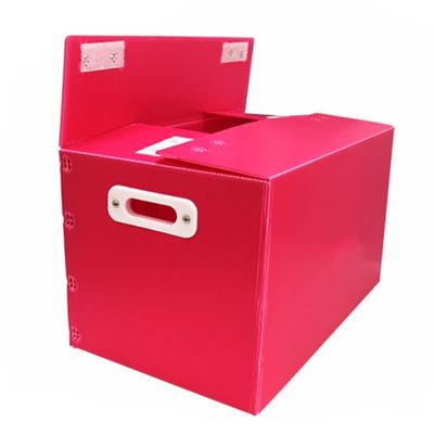 플라스틱 물결 모양 주문 Coroplast 상자 Foldable