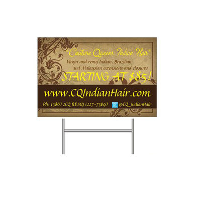 PP는 Ｈ 지분과 플라스틱 야드 신호 실내 / 옥외 광고를 주름지게 했습니다