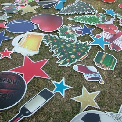 Custom Waterproof PP Yard Signs for Festival Celebrations, Outdoor Holiday Decorations, UV Printed Corrugated Plastic Lawn Signs for Events, Promotions, Parties and Seasonal Displays